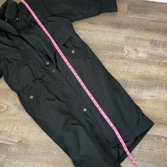 Cyclone Black Trench Puffer Jacket - Picture 11 of 12
